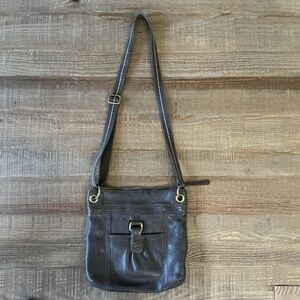 The Sak Kendra Crossbody Purse Brown Pebbled Leather Bag